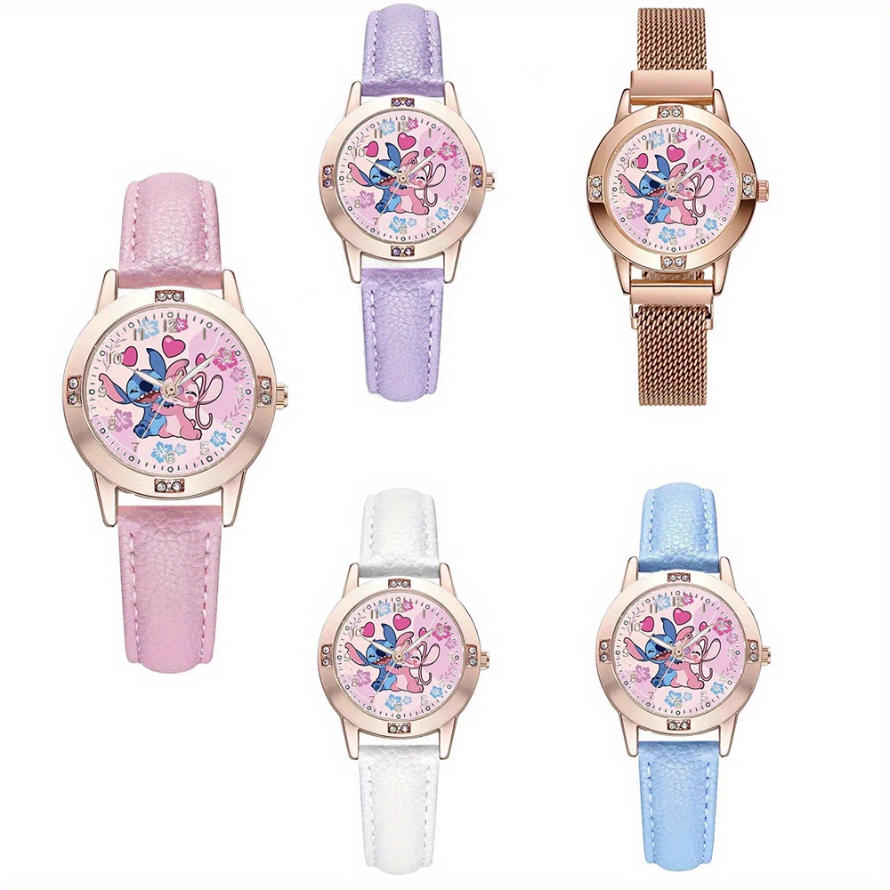 Women'S Accessories To Wear With Watch - ساعة يد كوارتز ديزني ستيتش، ساعة