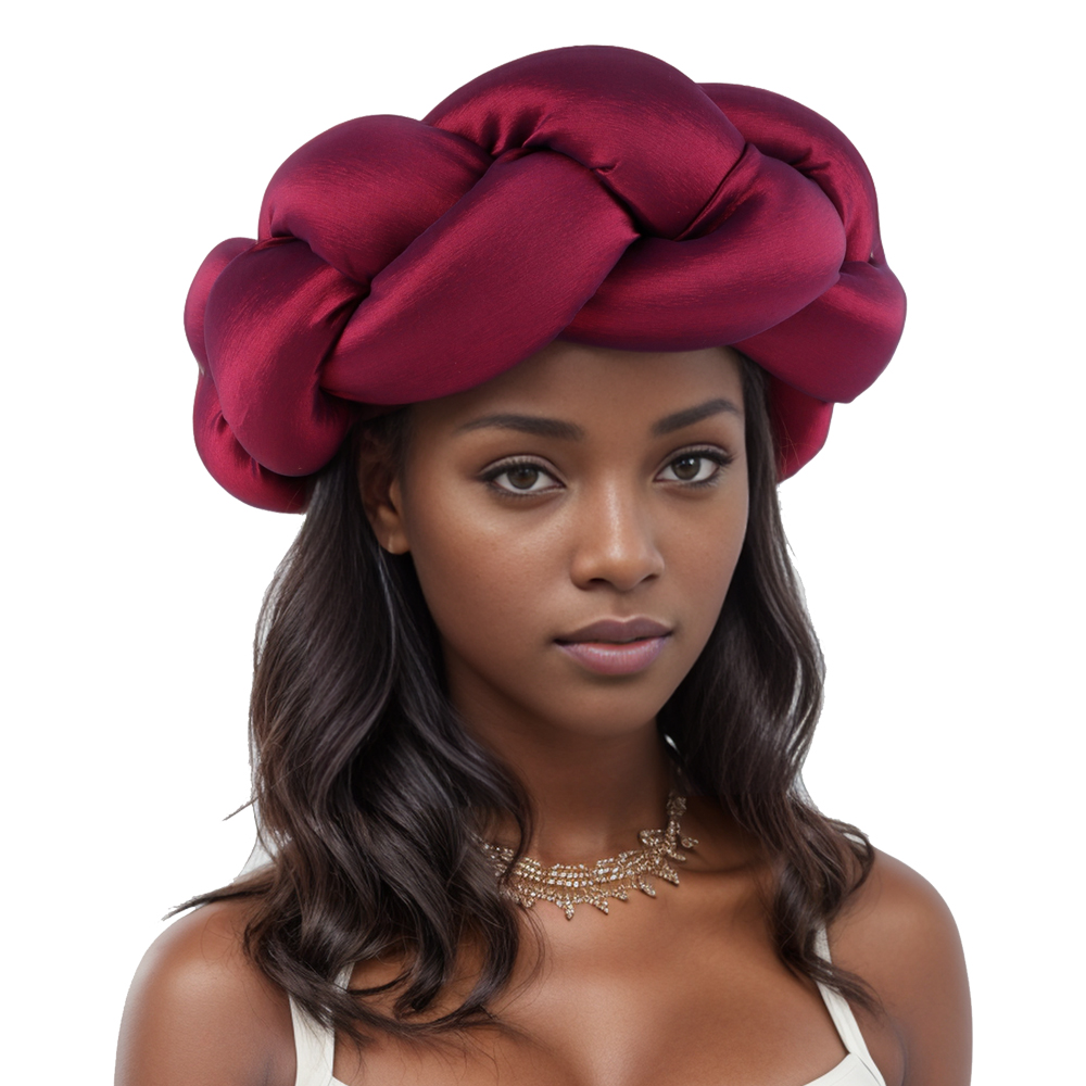 Women'S African Accessories - عمامة من الحرير الخام للنساء ،