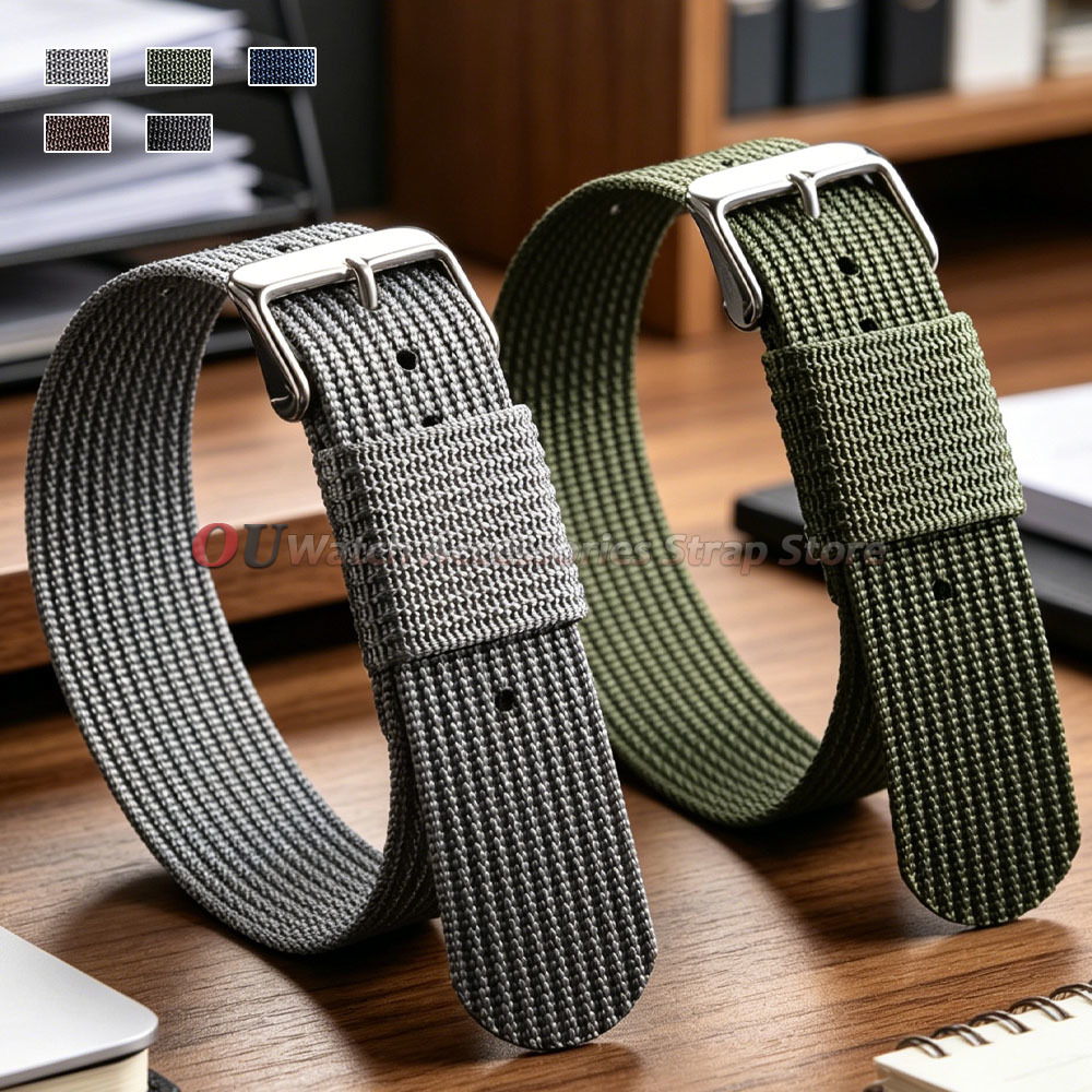 Women'S Accessories To Wear With Watch - حزام ساعة من النايلون 18 مم
