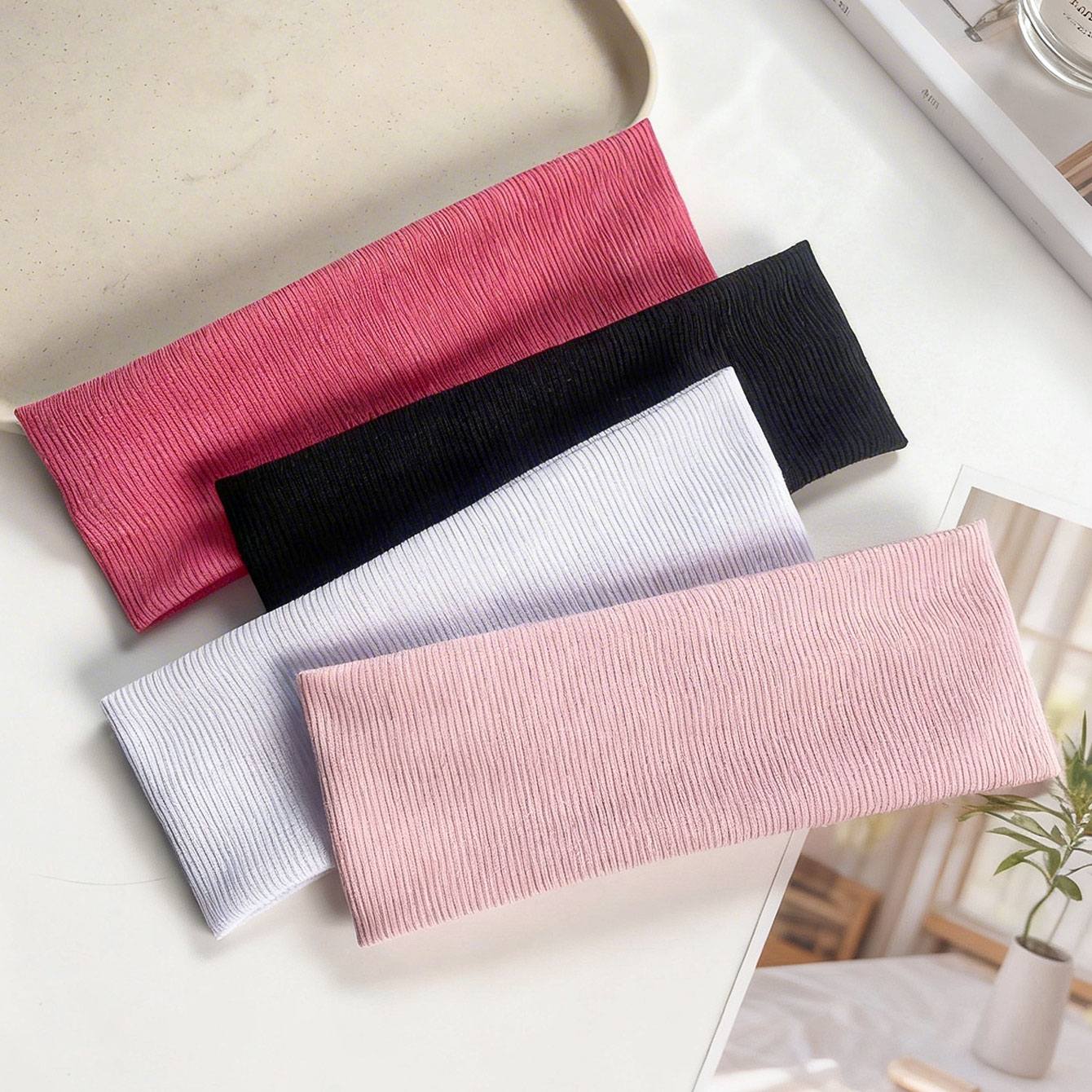 Women'S Yoga Accessories - 4 قطع من عصابات الرأس المطاطية