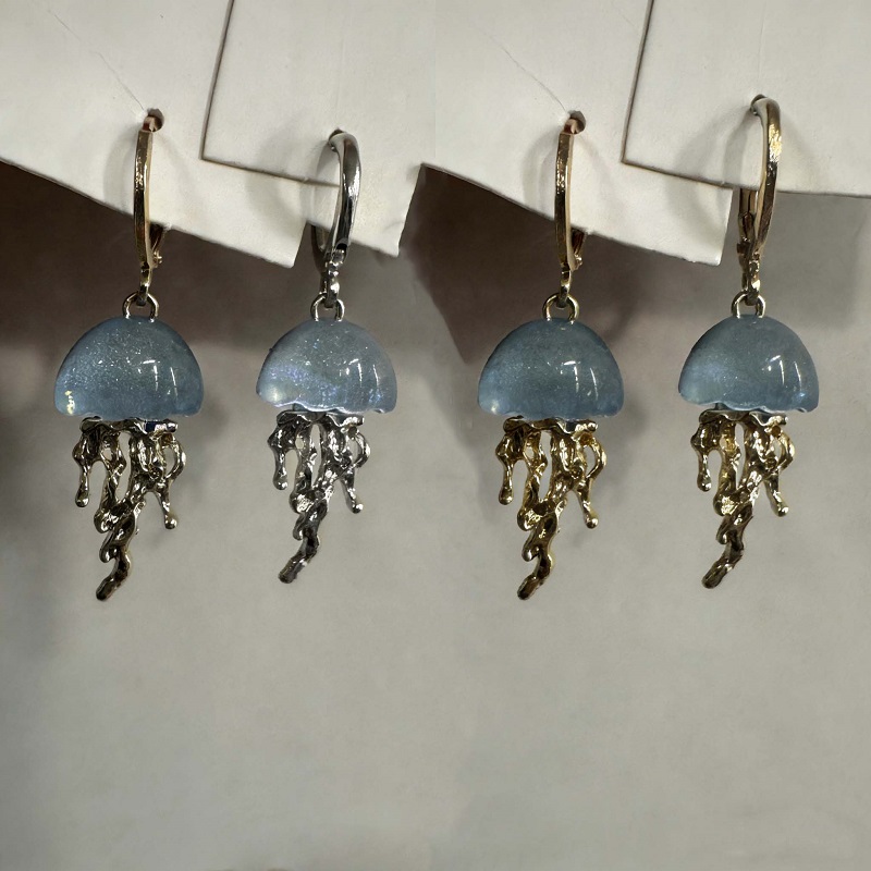 Women'S Emo Accessories - أقراط على شكل قنديل البحر الأزرق