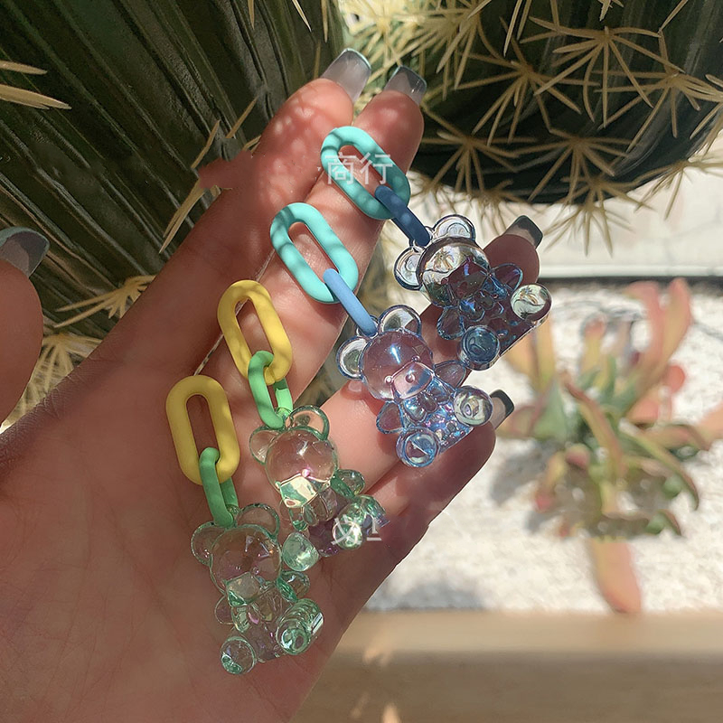Women'S Emo Accessories - 925 الفضة إبرة استرخى أقراط مرصعة