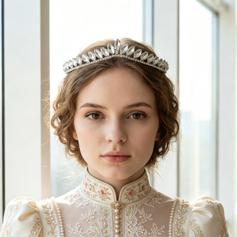 Women'S Hair Accessories Wedding - تيجان شعر كريستالية بسيطة للعرائس، إكسسوارات