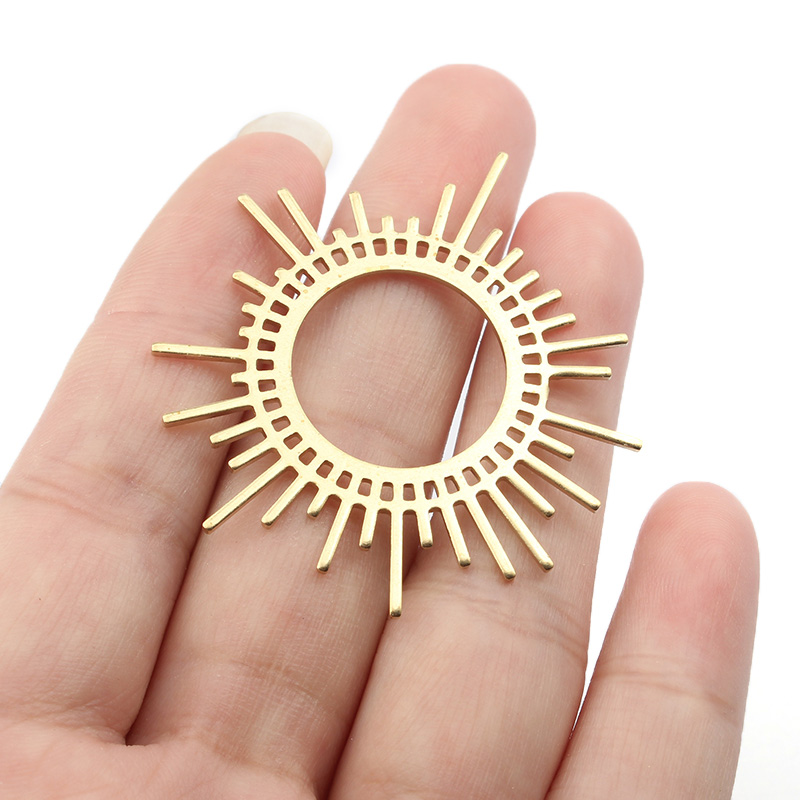 Tassel Earrings Boho - 5 قطعة/الوحدة الخام النحاس الشمس انفجر