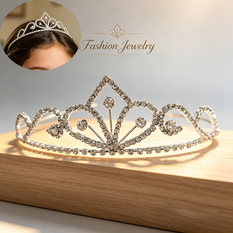 تاج زفاف فضي اللون مرصع بالأحج - مراجعة Women'S Hair Accessories Wedding وسعره