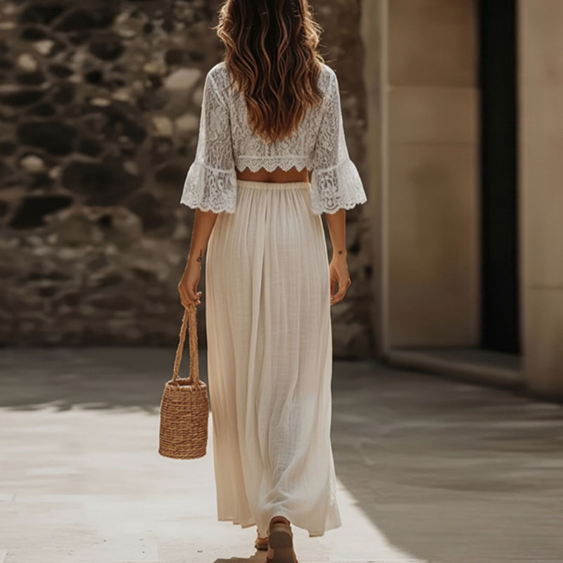 طقم نسائي بوهيمي من قطعتين من  - مراجعة Women'S Vacation Accessories وسعره