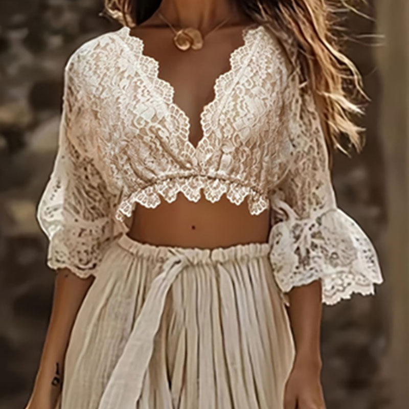 طقم نسائي بوهيمي من قطعتين من  - مراجعة Women'S Vacation Accessories وسعره