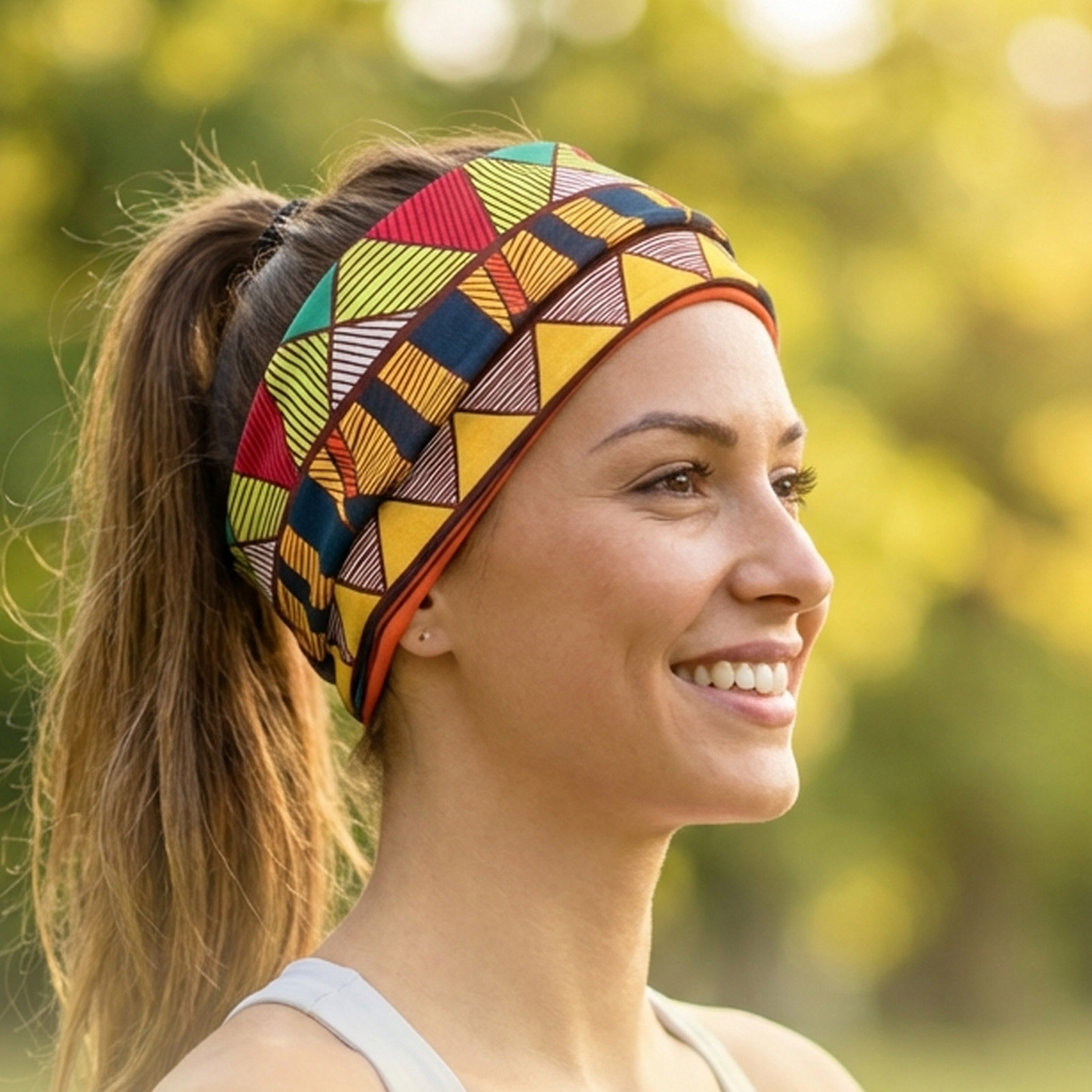 ربطة رأس نسائية بوهيمية بنقشة  - مراجعة Women'S African Accessories وسعره
