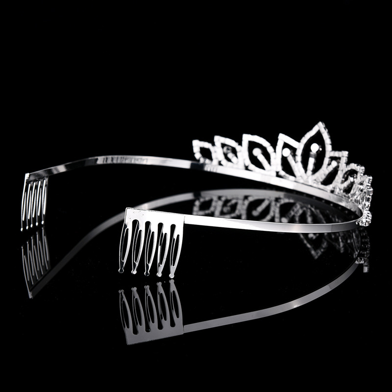تاج زفاف فضي اللون مرصع بالأحج - مراجعة Women'S Hair Accessories Wedding وسعره
