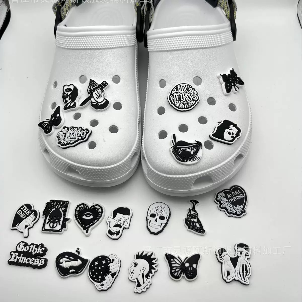 23 قطعة من زينة الأحذية المرعب - مراجعة Women'S Accessories For Crocs وسعره