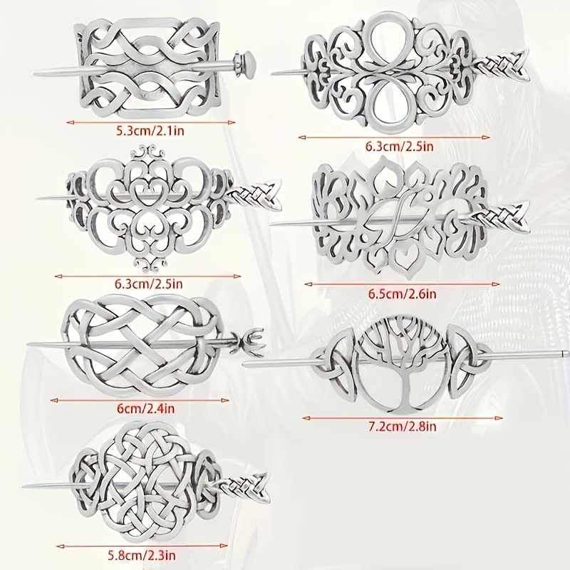 7 قطع من مشابك الشعر العتيقة ب - مراجعة Women'S Viking Accessories وسعره