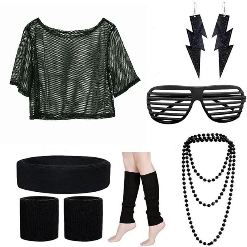 طقم ملابس هيبي ديسكو من الثمان - مراجعة Women'S Vacation Accessories وسعره