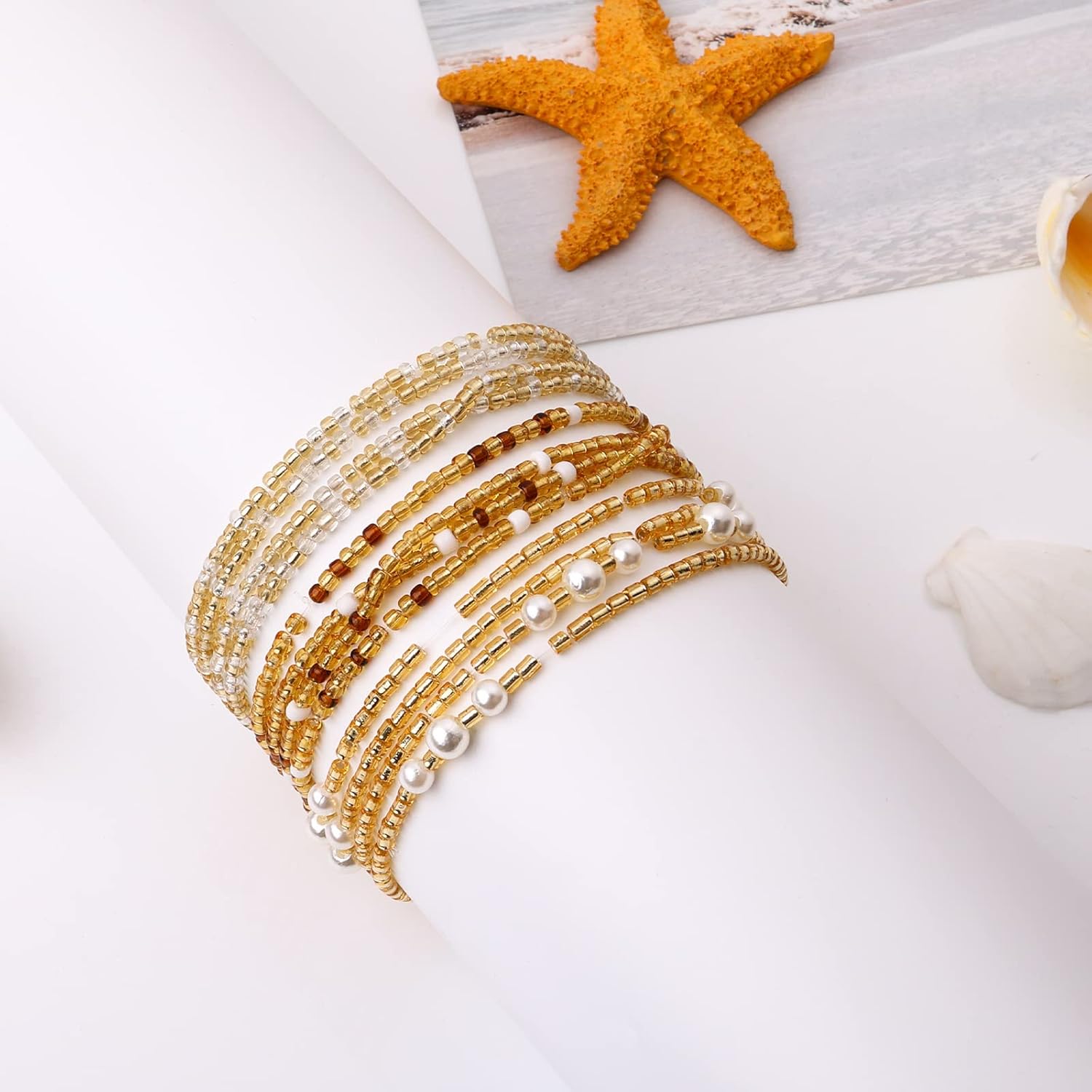 خرز الخصر للنساء، سلاسل البطن  - مراجعة Women'S African Accessories وسعره
