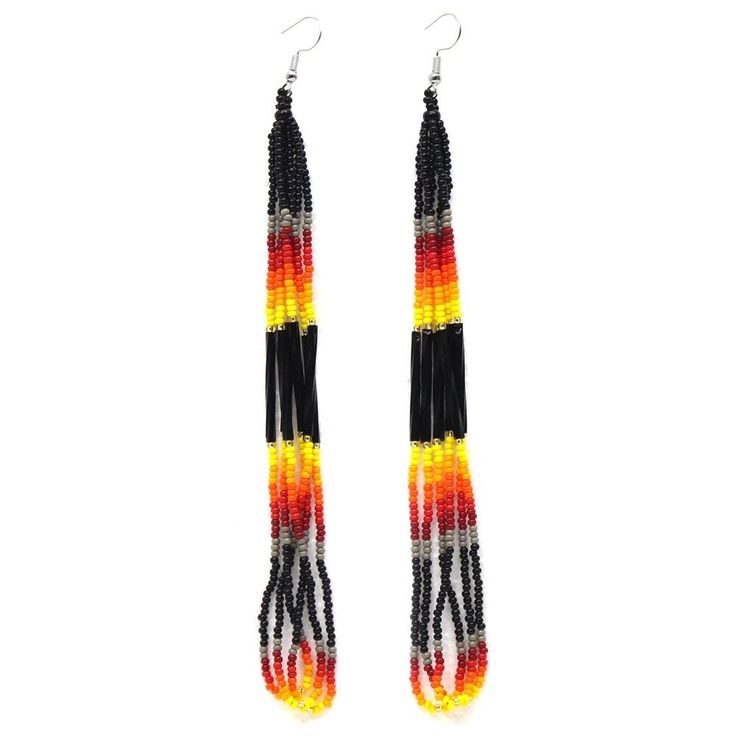 الأرز حبة الأقراط التدرج اللون - مراجعة Tassel Earrings Boho وسعره
