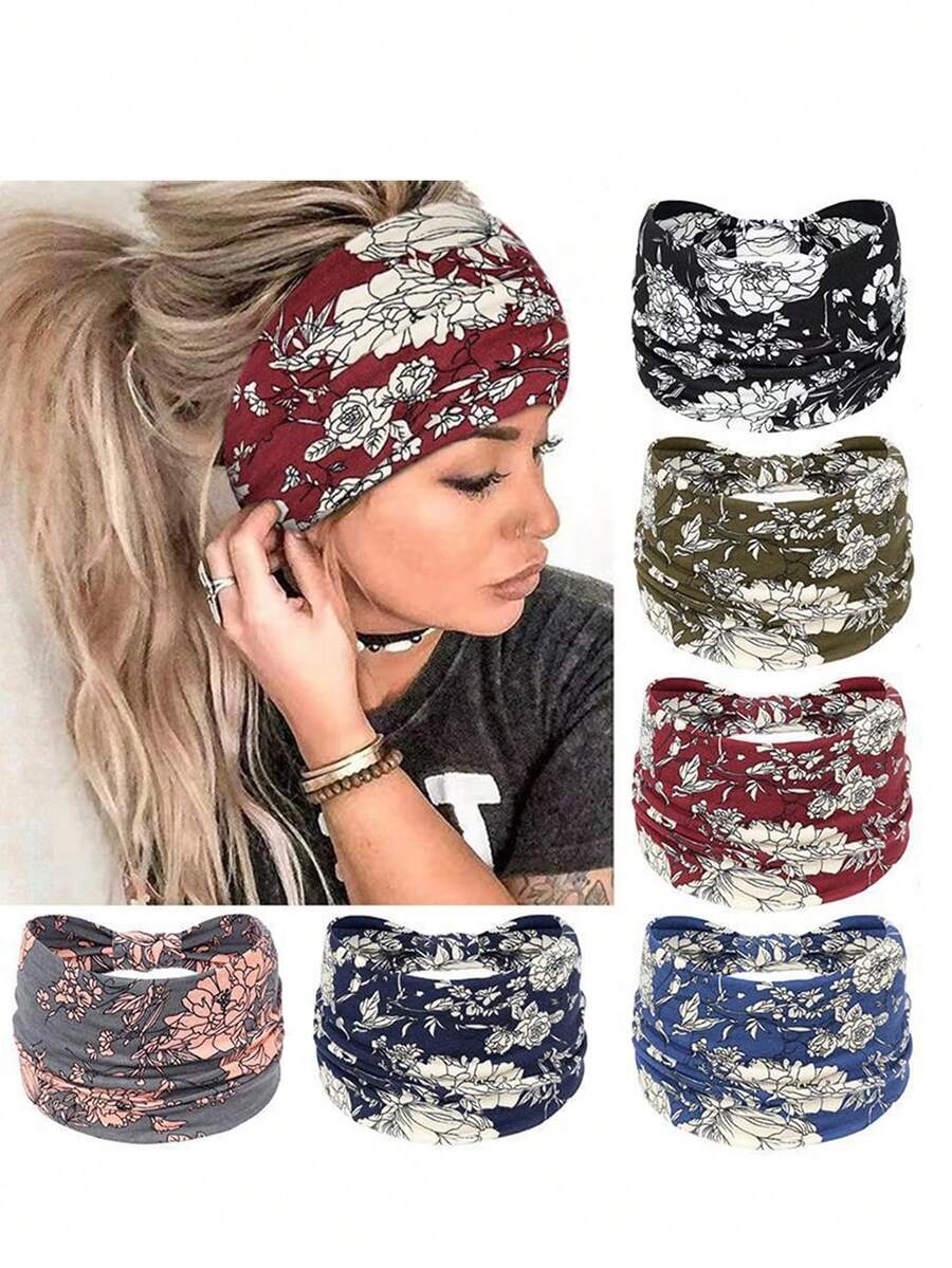 6 قطع/مجموعة عصابات رأس عريضة  - مراجعة Women'S African Accessories وسعره