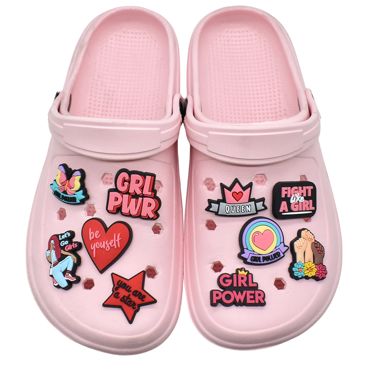 لطيف الوردي قوة الأحذية سحر ال - مراجعة Women'S Accessories For Crocs وسعره