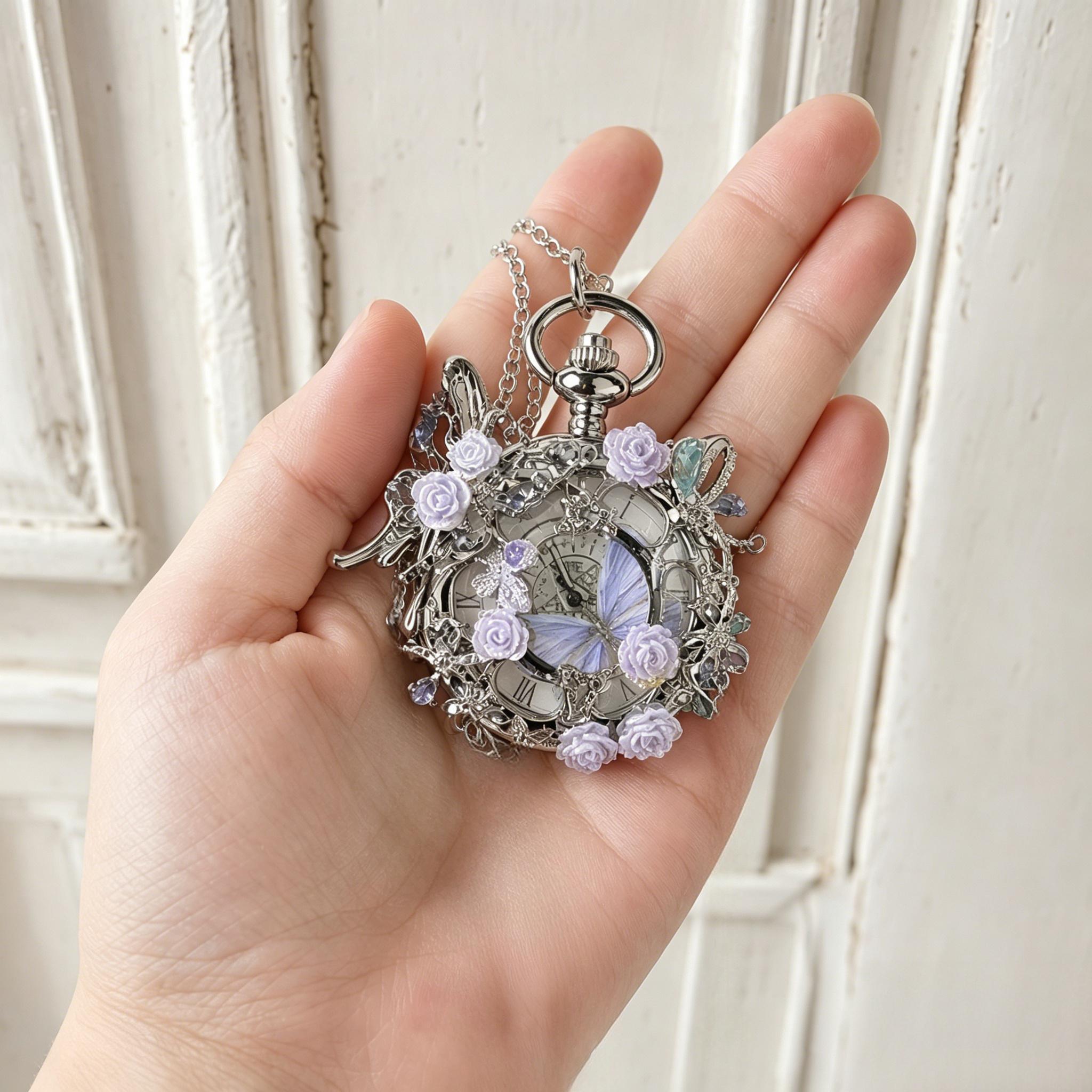 قلادة ساعة جيب على شكل فراشة م - مراجعة Women'S Accessories To Wear With Watch وسعره