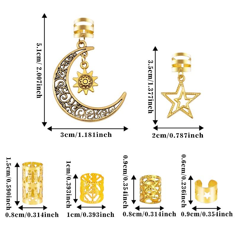 45 قطعة من حلقات الشعر المصنوع - مراجعة Women'S African Accessories وسعره