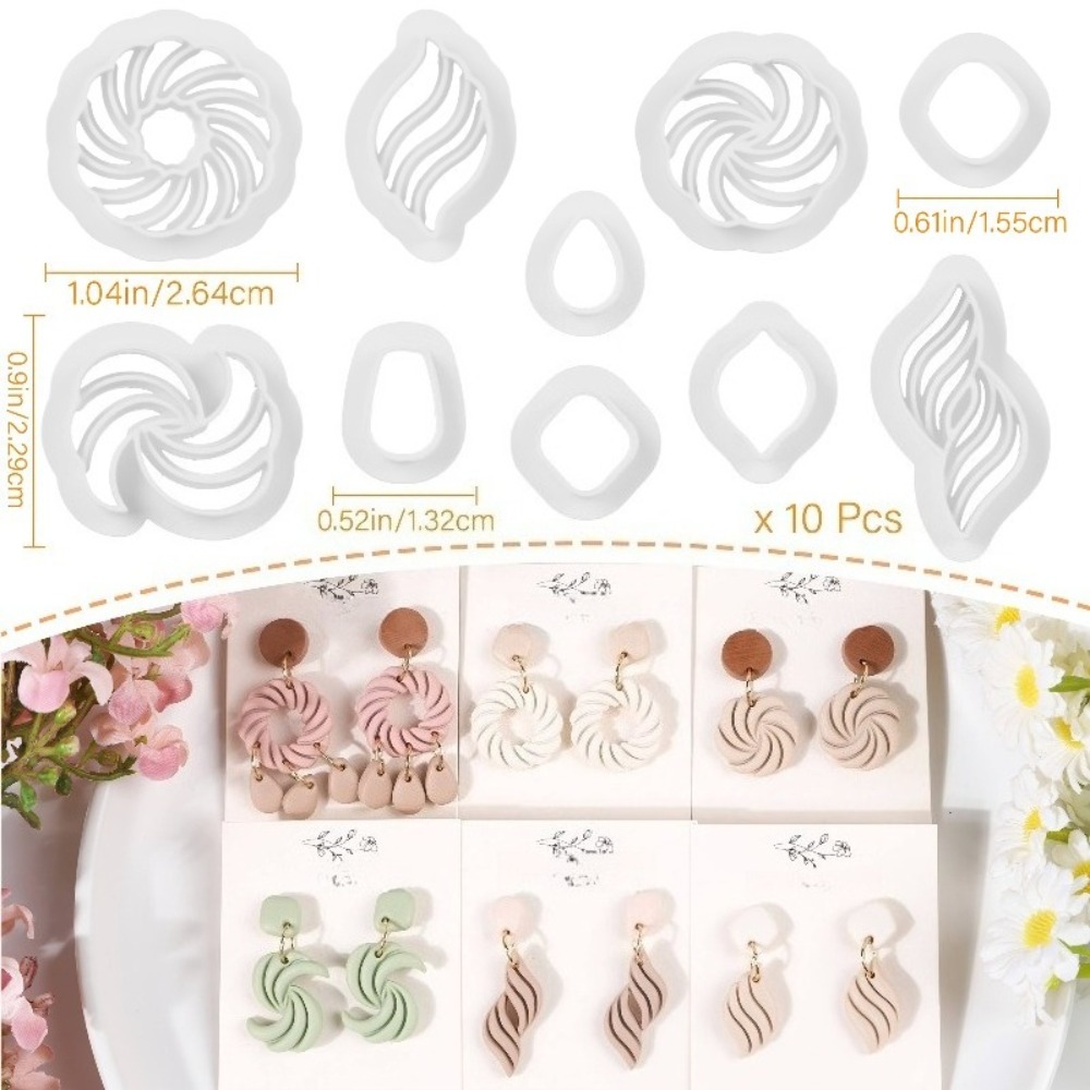 10 قطع من قوالب الأقراط البولي - مراجعة Tassel Earrings Boho وسعره