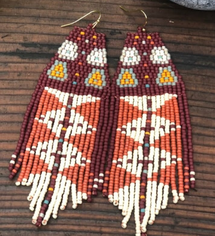 أقراط ZGMXR من خرز الأرز بتصمي - مراجعة Tassel Earrings Boho وسعره