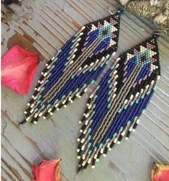أقراط ZGMXR من خرز الأرز بتصمي - مراجعة Tassel Earrings Boho وسعره