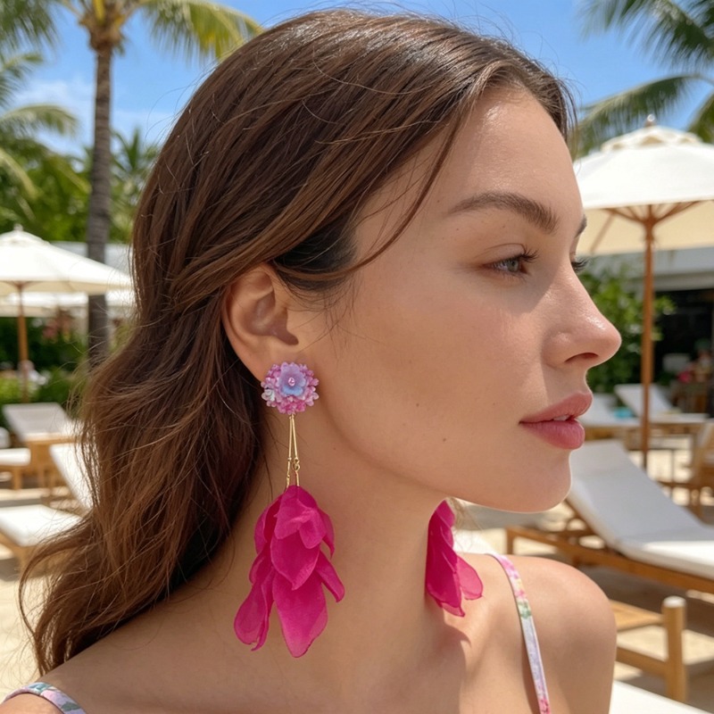 أقراط جديدة عصرية مزينة بالزهو - مراجعة Tassel Earrings Boho وسعره