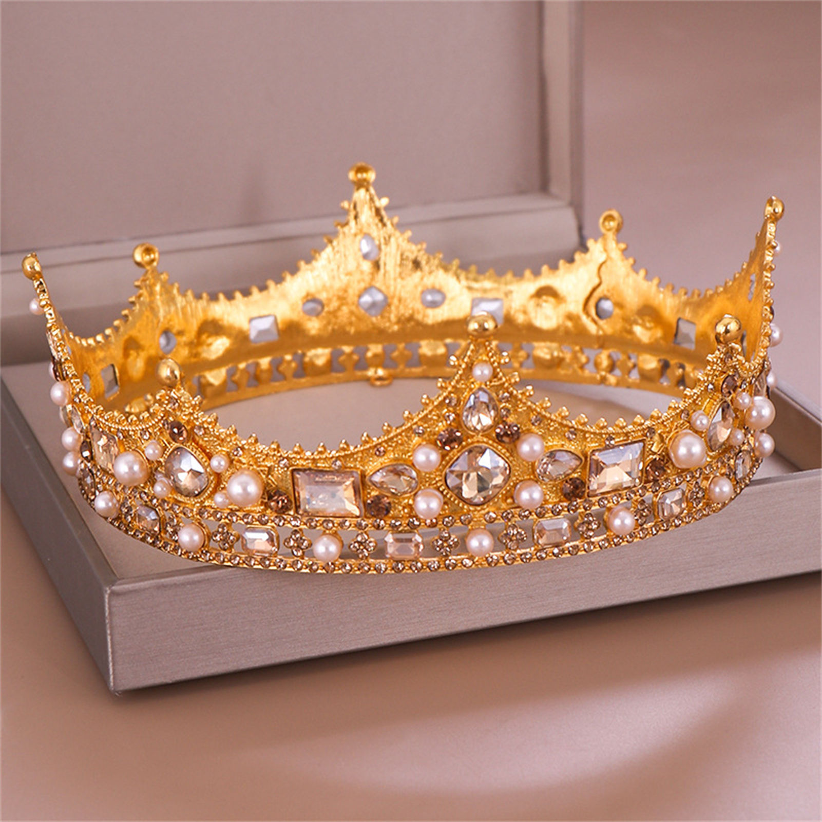 تاج زفاف مرصع بالأحجار الكريمة - مراجعة Women'S Hair Accessories Wedding وسعره