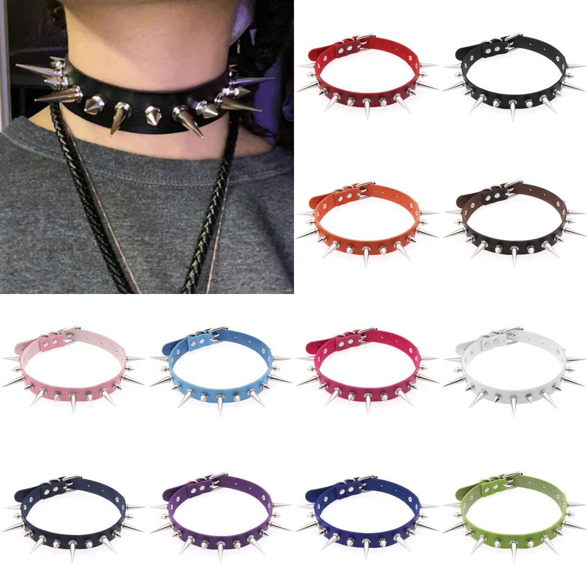 هالوين ايمو تأثيري القوطي قلاد - مراجعة Women'S Emo Accessories وسعره